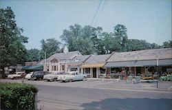 Post Office and Shops, Rowayton, Conn. Postcard