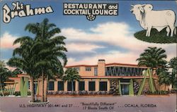 The Brahma Restaurant and Cocktail Lounge Postcard