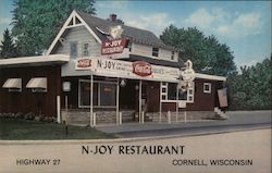 N-Joy Restaurant Cornell, WI Postcard Postcard Postcard