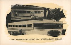 The Cafeteria and Eskimo Inn Winona Lake, IN Postcard Postcard Postcard