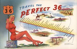 Travel the Perfect 36 Through Kansas Postcard Postcard Postcard