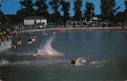 Municipal Swimming Pool Presque Isle, ME Postcard Postcard Postcard