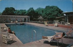 Pool, South Camp Hotel Postcard