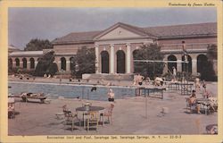 Recreation Unit and Pool, Saratoga Spa Postcard