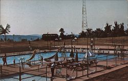 City Park and Swimming Pool Postcard