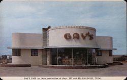 Gay's Cafe Postcard