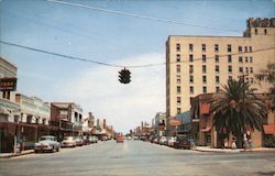 Jackson Street, Looking East Harlingen, TX Postcard Postcard Postcard