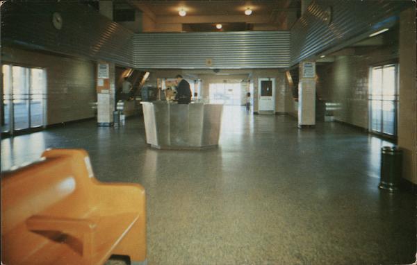 Waiting Room in Municipal Parking and Bus Terminal Bridgeport Connecticut