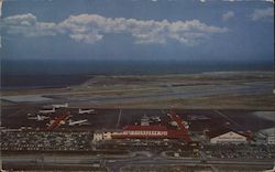 View of International Airport Postcard