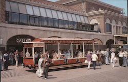 Boardwalk, Trolley Postcard
