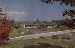 Bluffs Coffee Shop in Doughton Park Blue Ridge Parkway, NC Postcard Postcard Postcard