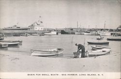 Basin for Small Boats Sag Harbor, NY Postcard Postcard Postcard