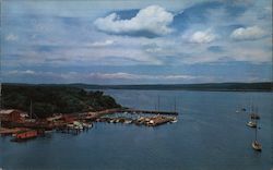 View From Raymond E. Baldwin Bridge Old Lyme, CT Postcard Postcard Postcard