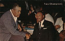 Two Champions - Joe Louis and Dr. King Postcard