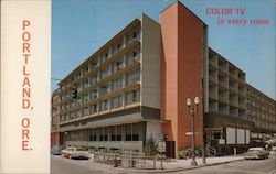 Riverside West Motor Hotel Postcard