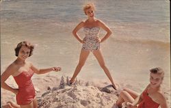 Having Fun on the Beach in Florida Postcard