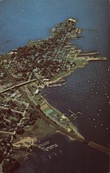 Air View of Stonington, Connecticut and Vicinity Postcard Postcard Postcard