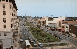 Picturesque Palafox Street Downtown Pensacola, Florida. Postcard