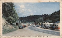 Cherokee Indian Reservation Postcard