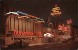 Virginia Street - Reno, Nevada -- Horseshoe Club & Club Primadonna Postcard