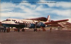 Scandinavian Airlines System Flight at Sondrestrom Air Base, Greenland Postcard