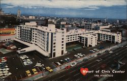 Heart of Civic Center Postcard