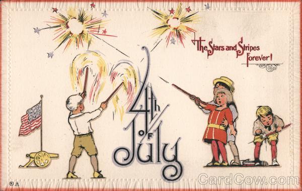 4th of July - Children with Fireworks E. Nash