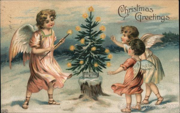 Christmas Greetings Angels
