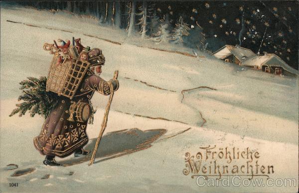 Froehliche Weinachten (Merry Christmas) Santa Claus