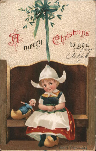 A Merry Christmas to You-Little Girl Ellen Clapsaddle