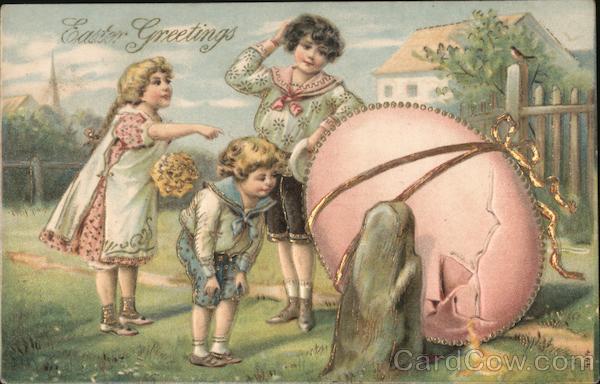 Easter Greetings With Children