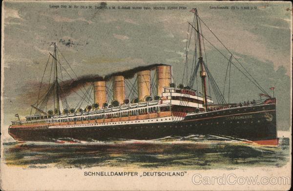 Schnelldampfer, Deutschland Boats, Ships