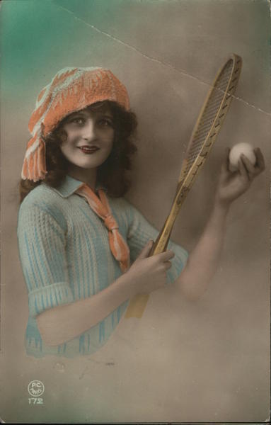 A Woman with a Tennis Racket