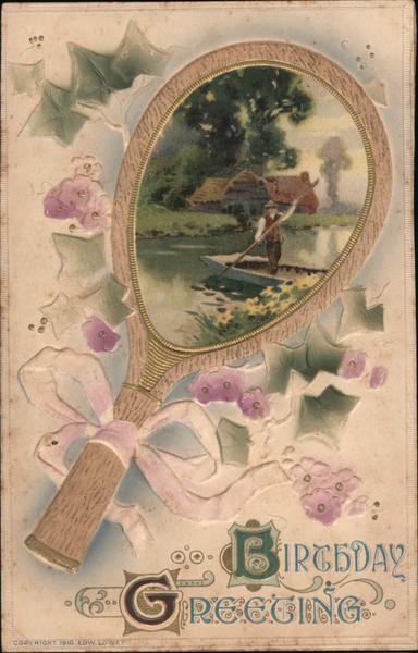 Birthday Greeting, Tennis Racket