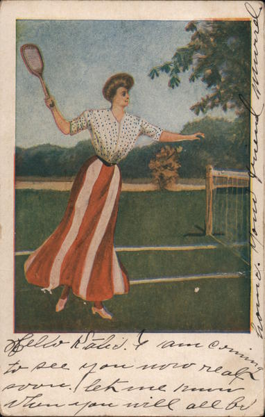 A Woman Playing Tennis