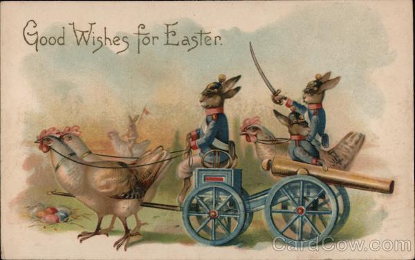 Good Wishes for Easter With Bunnies