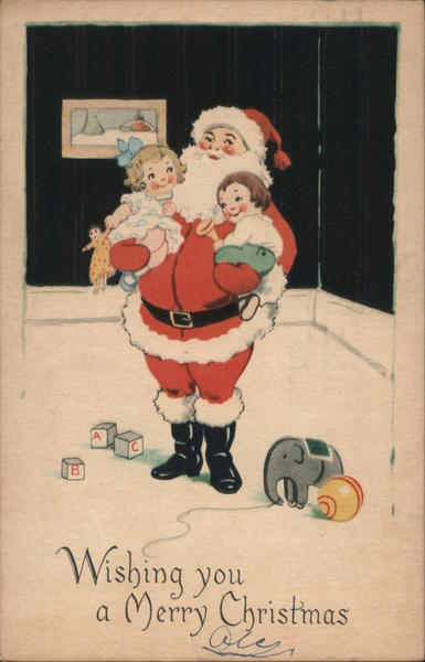 Wishing You a Merry Christmas Santa Claus