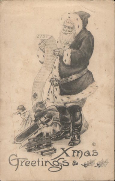 Xmas Greetings Santa Claus