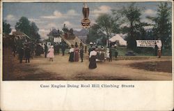 Case Engine Doing Real Hill Climbing Stunts Postcard