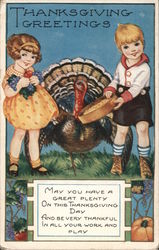 Thanksgiving Greetings Postcard