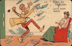 Born on Thursday Postcard