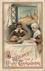 Best Wishes for a Happy Thanksgiving Postcard