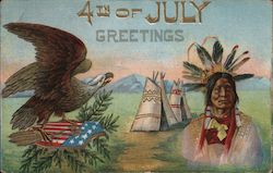 4th of July Postcard