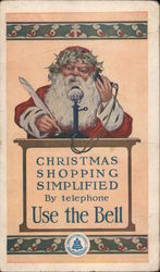 Christmas Shopping Simplified by Telephone, Use the Bell Telephones Trade Card Trade Card Trade Card