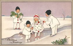 Christmas Greetings Postcard