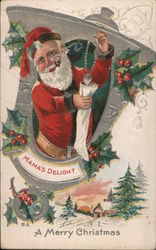 A Merry Christmas - Mama's Delight Santa Claus Postcard Postcard Postcard