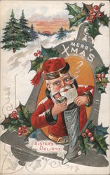 A Merry Christmas - Sister's Delight Postcard