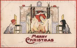 Merry Christmas Children E. Nash Postcard Postcard Postcard