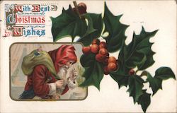 With Best Christmas Wishes Postcard