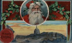 A Merry Christmas - A Picture of Santa Postcard